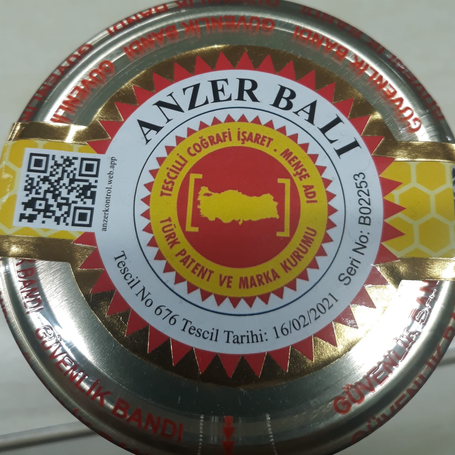 Anzer Honey - Sealed Registered Geographically Marked - RizeBalSepeti ...